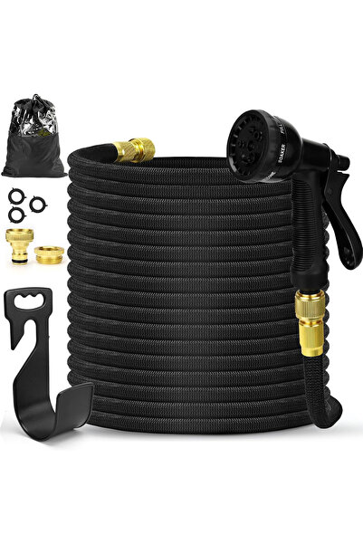 OEM 30 M flexible garden hose with adapters and 10-way spray tool