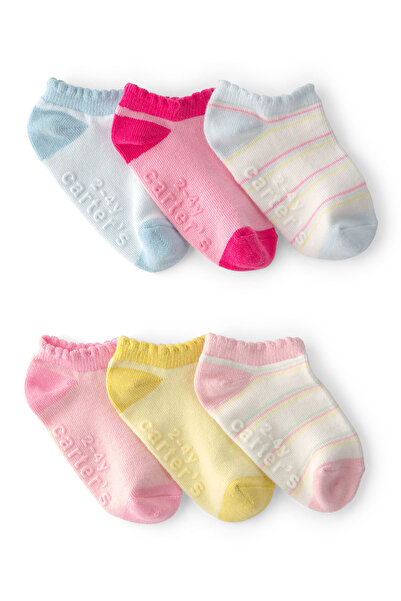 Carter's Little Girl's 6-Piece Socks Set 2 Years-4 Years Multi-Colored