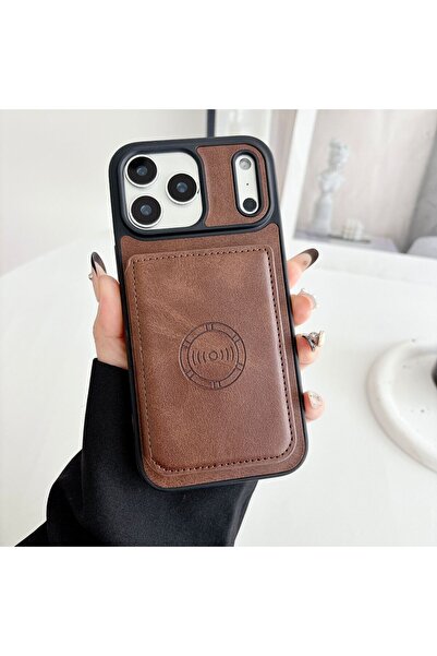 HYPERSOFT iPhone 17 (6.3 Inch) Compatible Magnetic Leather Case with Card Hol...