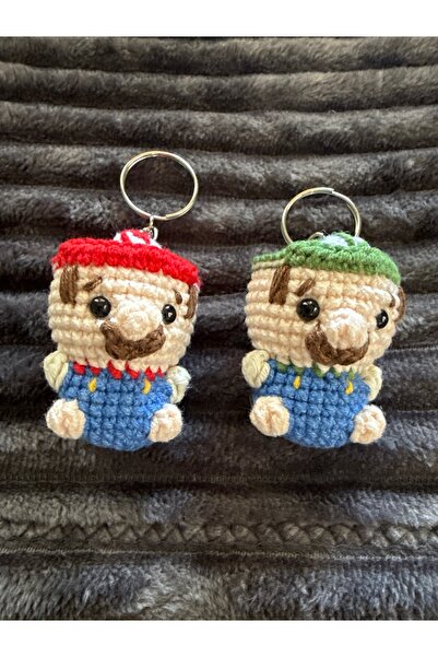 amigurumibaby مجموعة من 2 سلسلة مفاتيح أميجورومي