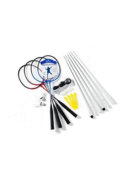 TACTIC Sunsport Badminton Set for 4 People Red and Blue