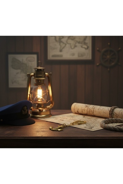 Kuzey Tacı Sailor Series: Genuine Brass Anchor Figured Keychain - Luxurious M...