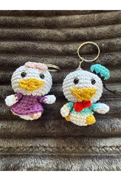 amigurumibaby مجموعة من 2 سلسلة مفاتيح أميجورومي