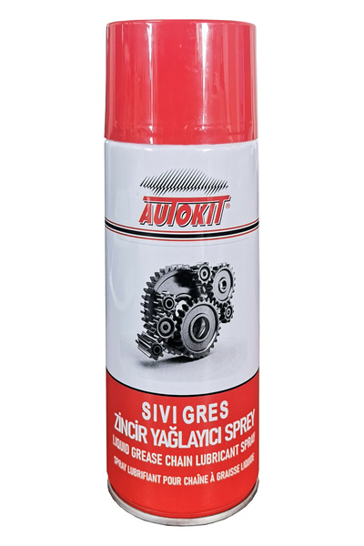 Autokit Sıvı Gres Zincir Yağlayıcı Sprey – 400 ml