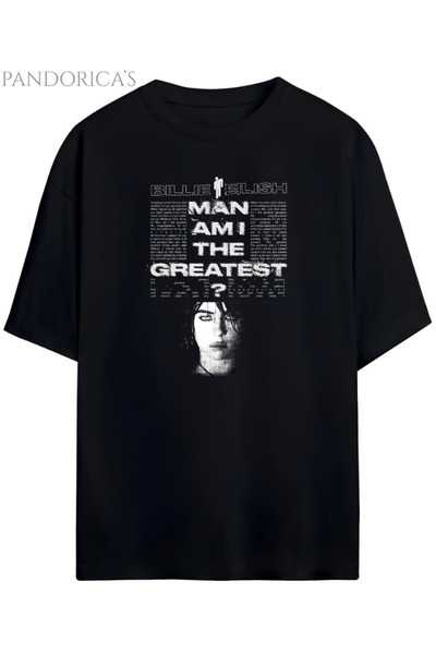 Grafftee Clothing Tricou unisex din bumbac cu design Billie Eilish Pandorica