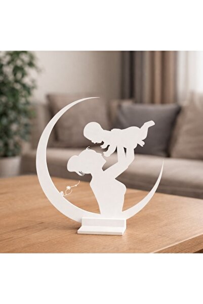 OEM Decorațiune siluetă minimalistă, familie, mamă și copil (băiat), design m...