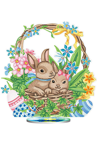 HPiano 5D Diamond Painting Set on Acrylic Support, Easter Decoration for Kids