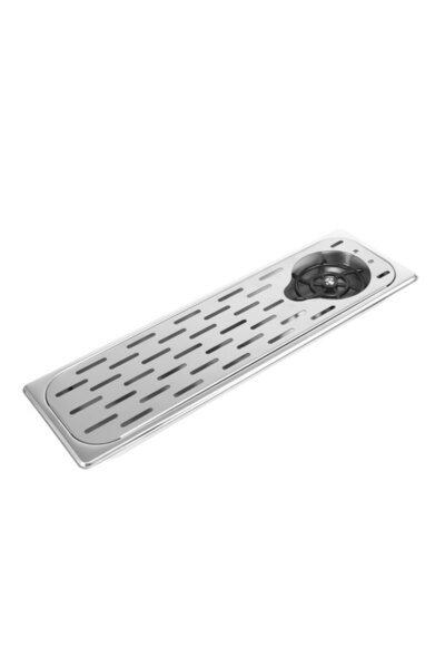 MIBRU Coffee milk pitcher and cups rinser 53x16cm stainless steel silver