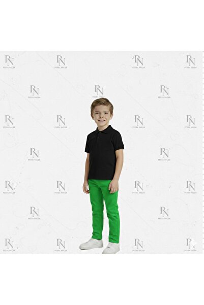 NACAR STYLİSH Boys' Polo Collar T-Shirt and Pants Set
