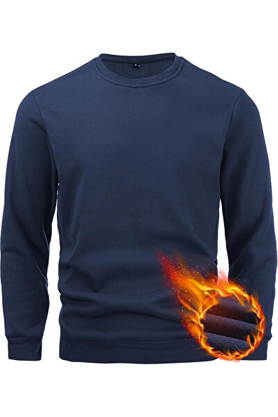 OEM Men's lightweight thermal long-sleeved sweater, blue L