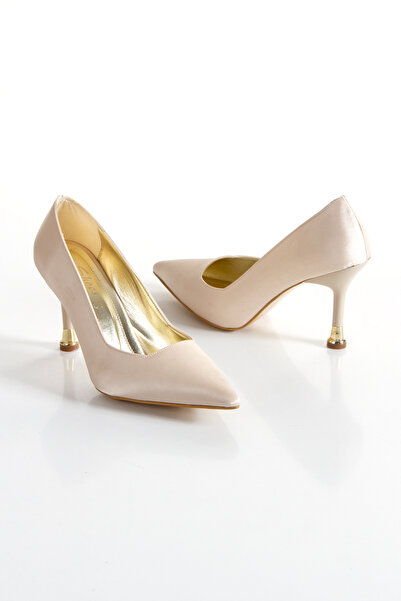 Akçetin Moda Women's Closed Satin Stiletto