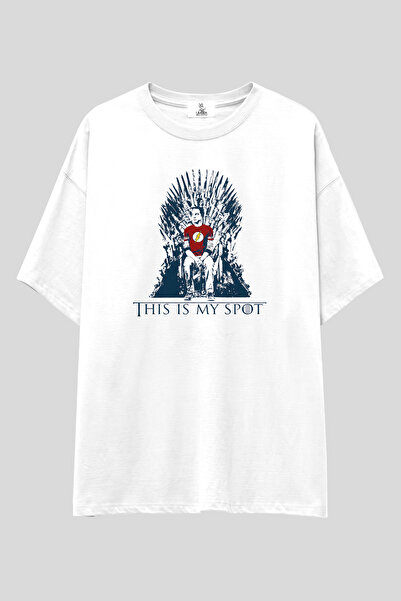 UmbraWear تي شيرت شيلدون "That's My Spot" كبير الحجم |   تي شيرت للجنسين مصنو...