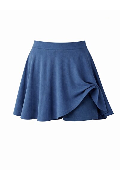 Retrobird Flared Shorts Skirt Women's Blue