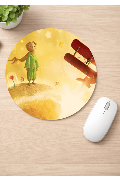 Eylül Design The Little Prince Printed Round Non-Slip Mousepad Ergonomic Mous...
