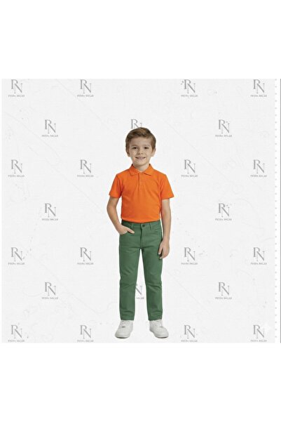 NACAR STYLİSH Boys' Polo Collar T-Shirt and Pants Set