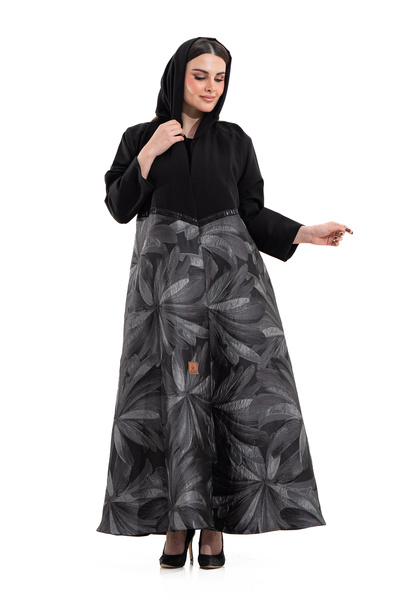 Hasnaa Abaya Atheer Gray Abaya