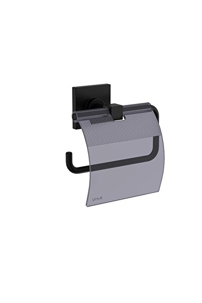 VitrA حامل ورق التواليت من رووت (مع غطاء) أسود غير لامع A4480436