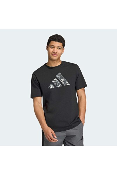 adidas Panda Chill Camo Erkek Siyah Tişört KB4849)
