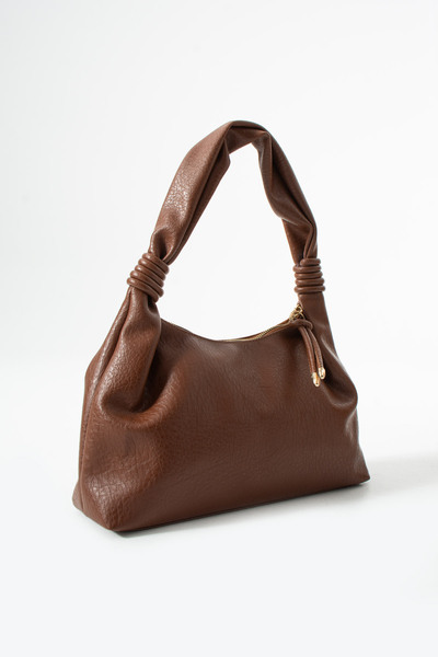 LUNABLU Black Women's Piping Hand and Shoulder Bag