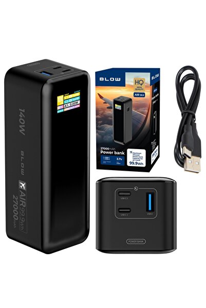 Blow POWER BANK 27000MAH PD 140W AIR99.9 BLACK