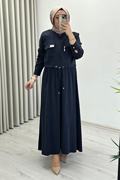 T Moda Store Tripen Premium Kupra Tansel Kumaş Bomber Ceket Etek İkili Tesett...