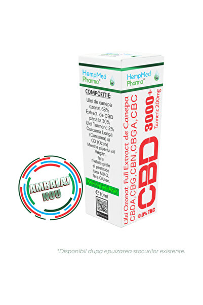 Hempmed Pharma EXTRACT COMPLET DE ULEI DE CÂNEPĂ cu CBD 3000 mg