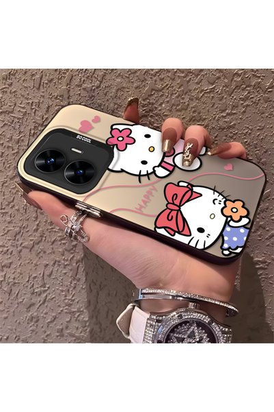 CHICASELUX Silicone Edge Hard Back Phone Case Kitty Pattern Compatible with R...