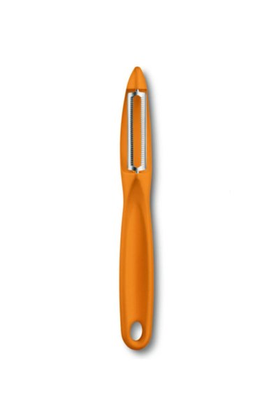 Victorinox Swiss Classic Gear Tomato Peeler Orange Color Long Ergonomic Handle 7.6075.9