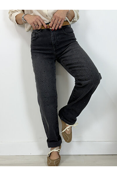 SİSTA MODA 8117 تاكيه ستون، موم فيت، بنطلون جينز بارلا