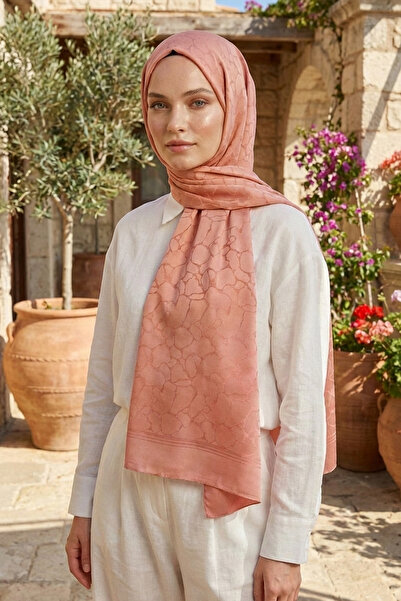 Armine Luxury Sapphire Shawl - Als1Sfr - 52 - Peach