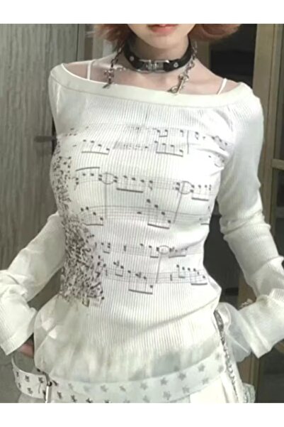 DEEFWEAR Trend Note Printed Crop Body