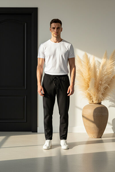 YŞRLİNE COLLECTİON Yşr Men's Jogger Sweatpants – Double Face Fabric, Comforta...