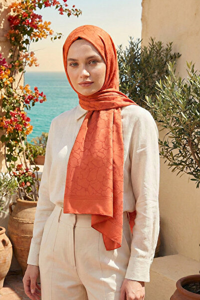Armine Luxury Sapphire Shawl - Als1Sfr - 37 - Orange