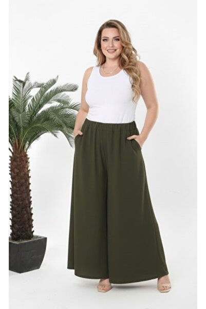 Butik Nilyam Γυναικείο παντελόνι Aerobin μεγάλου μεγέθους με άνετη εφαρμογή, ...