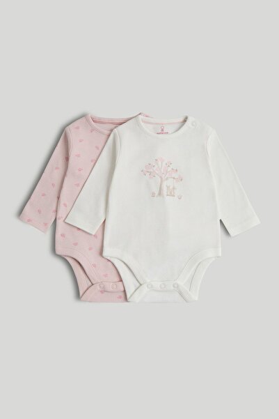 MOTHERCARE 2 Pack My First Long-Sleeved Bodysuits