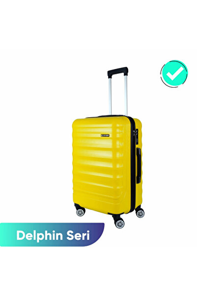 Vegmann Delphin Sarı Unisex Orta Boy Valiz