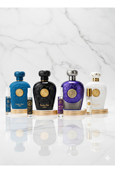 lattafa Set of 4 Premium Perfumes: Opulent Oud, Dubai, Musk & Sultan Al Rooh ...