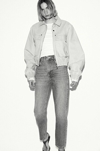 H&M Mom Slim Fit High Waist Ankle Jeans