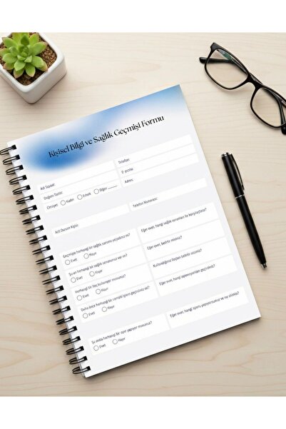 İmajmix A5 Personal Information and Health History Form Notebook – 120 Gr Thi...