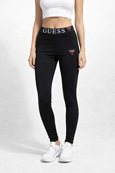 NoNameStore7 Cropped leggings with logo, Black