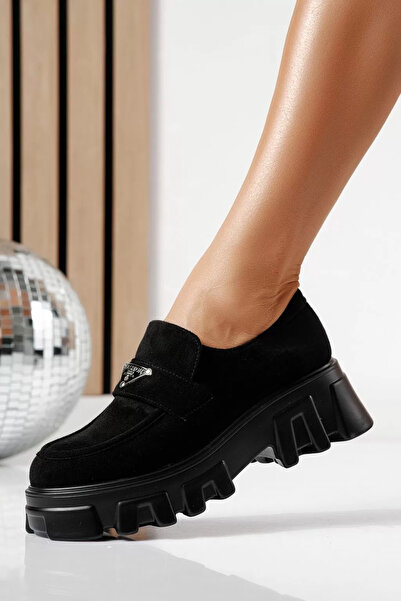 Zaira Дамски черни ежедневни обувки от еко кожа Oriana #24485 - 40