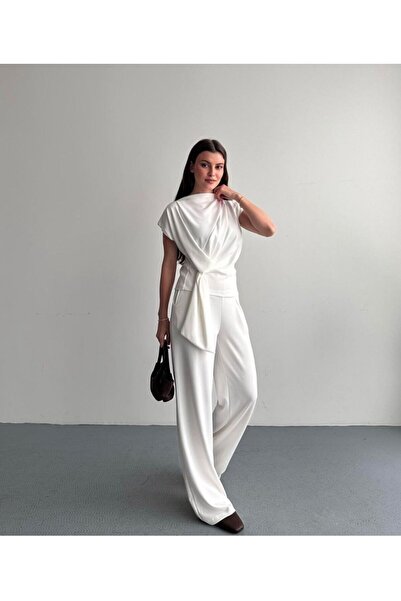 LİFERA Drapeli bağlama detaylı bluz