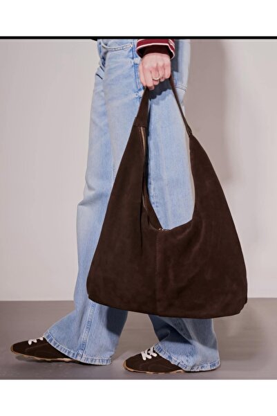 Afra Women's Suede Leather Hand and Shoulder Bag