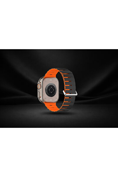 bbtech Appl Watch 49/46/45/44mm Manyetik Silikon Kordon Metal Tokalı Ultra Uy...