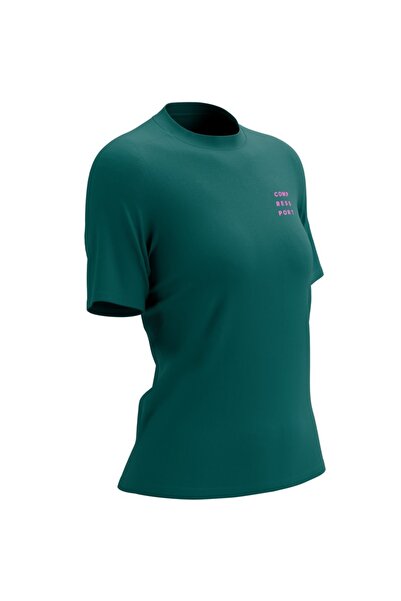 Compressport Women's T-shirt Podium FW 2024-Dark Green-XS