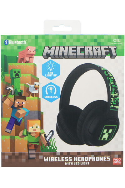 OTL Technologies Безжични слушалки OTL Minecraft с LED светлина