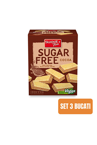 Morello SET 3 PIECES - Sugar-Free Cocoa Cream Wafer Biscuits 180 g
