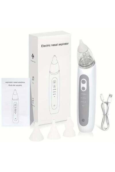 Gececi Portable Electric Nasal Aspirator - Rechargeable via USB - 3 Adjustabl...