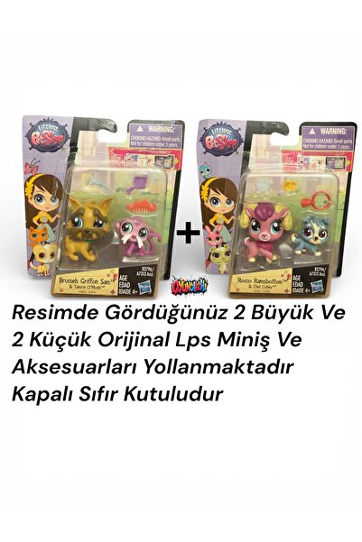 Littlest Pet Shop Köpek Brussels Ve Koç Rocco Lps Miniş Oyuncak Aksesuarlı 4 ...
