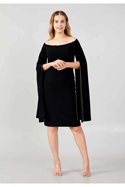 1way black off-shoulder dress